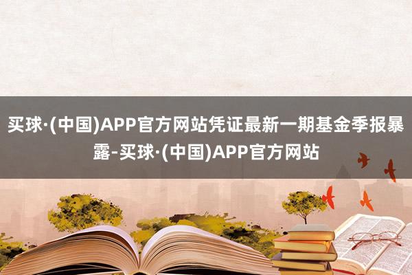买球·(中国)APP官方网站凭证最新一期基金季报暴露-买球·(中国)APP官方网站