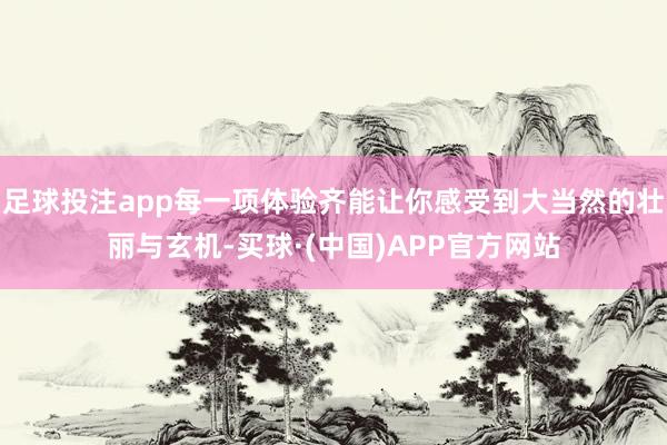 足球投注app每一项体验齐能让你感受到大当然的壮丽与玄机-买球·(中国)APP官方网站