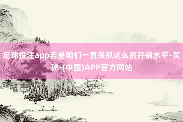 足球投注app若是咱们一直保抓这么的开销水平-买球·(中国)APP官方网站