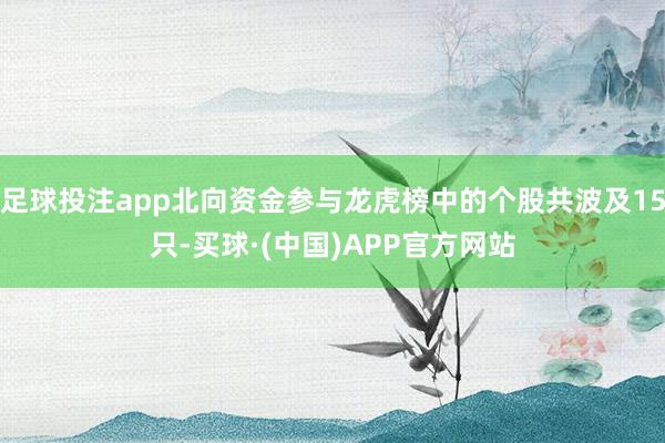 足球投注app北向资金参与龙虎榜中的个股共波及15只-买球·(中国)APP官方网站