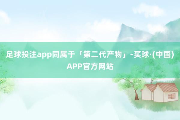 足球投注app同属于「第二代产物」-买球·(中国)APP官方网站