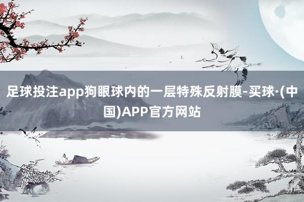 足球投注app狗眼球内的一层特殊反射膜-买球·(中国)APP官方网站