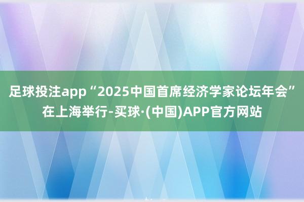 足球投注app“2025中国首席经济学家论坛年会”在上海举行-买球·(中国)APP官方网站
