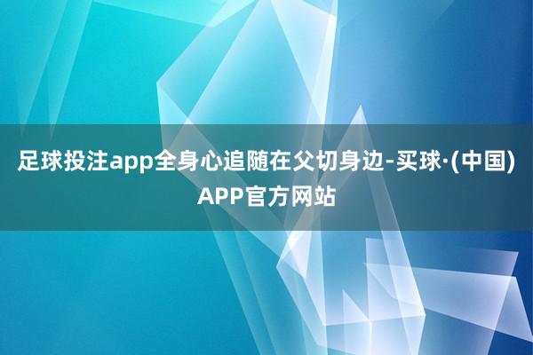 足球投注app全身心追随在父切身边-买球·(中国)APP官方网站