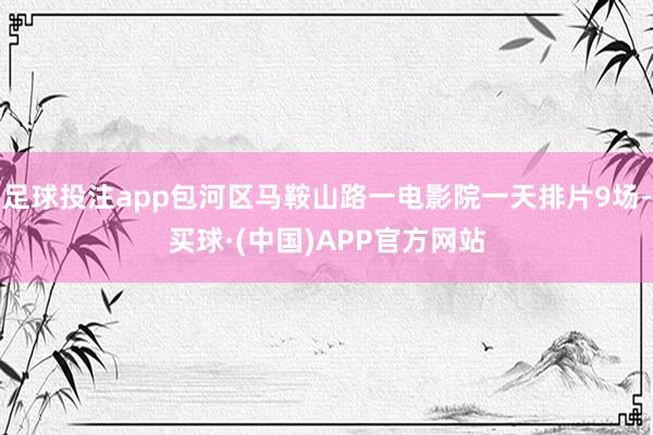 足球投注app包河区马鞍山路一电影院一天排片9场-买球·(中国)APP官方网站