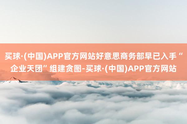 买球·(中国)APP官方网站好意思商务部早已入手“企业天团”组建贪图-买球·(中国)APP官方网站