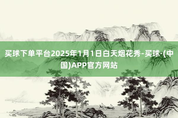 买球下单平台2025年1月1日白天烟花秀-买球·(中国)APP官方网站