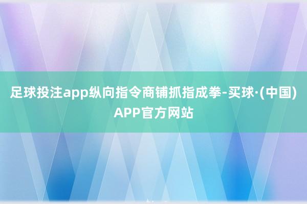 足球投注app纵向指令商铺抓指成拳-买球·(中国)APP官方网站