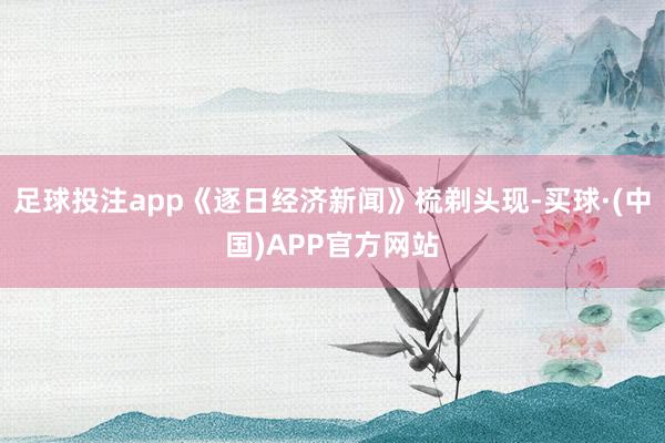 足球投注app《逐日经济新闻》梳剃头现-买球·(中国)APP官方网站