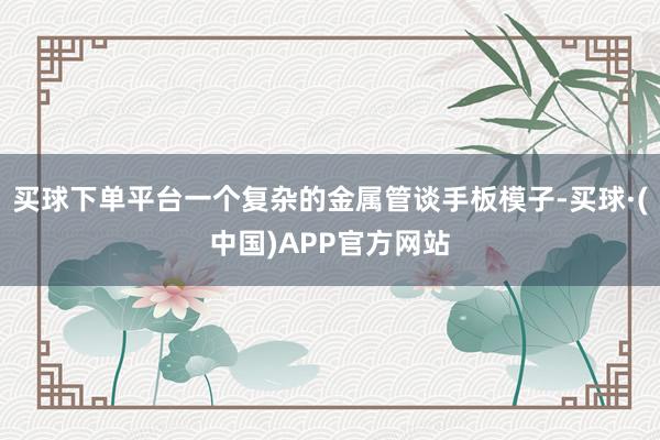 买球下单平台一个复杂的金属管谈手板模子-买球·(中国)APP官方网站