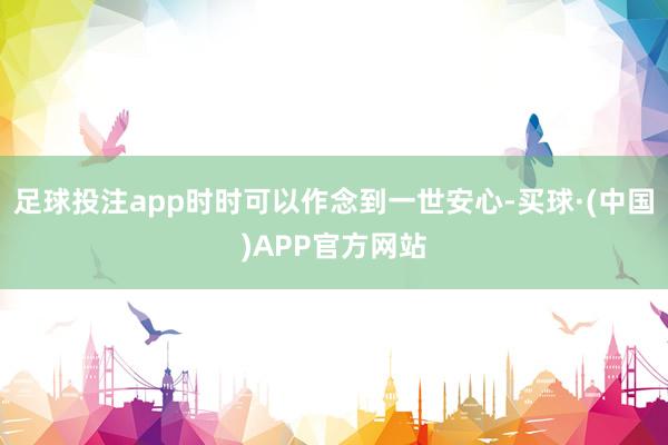 足球投注app时时可以作念到一世安心-买球·(中国)APP官方网站