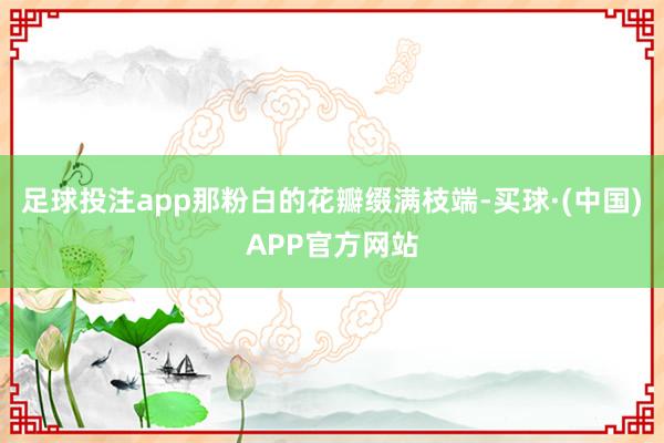 足球投注app那粉白的花瓣缀满枝端-买球·(中国)APP官方网站