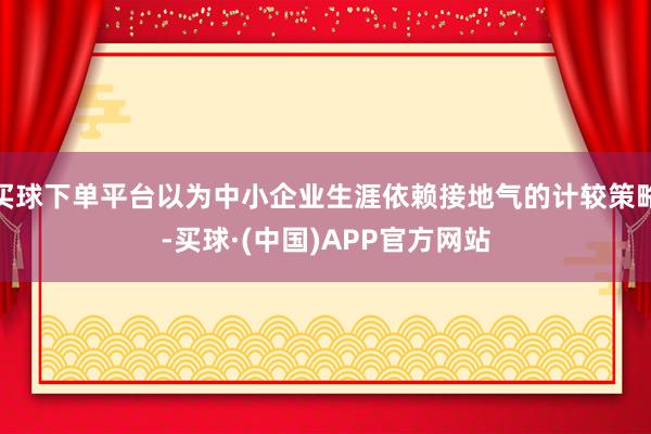 买球下单平台以为中小企业生涯依赖接地气的计较策略-买球·(中国)APP官方网站